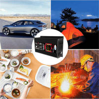 Inversor De Coche Inteligente 6000W Dual USB Poder Inteligente Inversor DC 12V a AC 110V 220V Con Pantalla LCD Para iPad Teléfono - details 6
