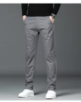 Pantalones Casuales Para Hombre Otoño 97% Algodón Elásticos Rectos Negocios Males Ropa Pantalones Caqui Rojo Royal - details 6