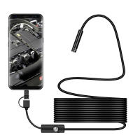 Cámara De Endoscopia USB 1080P Con Cable Flexible De 2M 5M 10M Cámara De Inspección Serpiente Con 8 LEDs Adjustables Para Android PC Notebook - details 4
