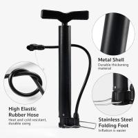 Bomba de suelo portátil para bicicleta, válvulas Presta y Schrader reversibles automatically, augmentation de pression, Mini Bomba de aire para Bicicleta - details 0