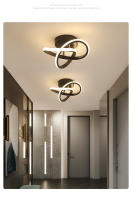 Lámpara De Techo LED Moderna Para Dormitorio Y Balcón Fuente De Alimentación AC 220V 110V Instalación En Superficie Material Aluminio Y Acero Inoxidable Certificación CE Y ROHS - details 8