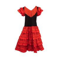 Vestido Sevillana cordobesz niña,  Vestido Flamenca Sevillana Bebe Niña y Chica, Trajes Flamenca Sevillana Niña con Diseño de Lunares - details 6