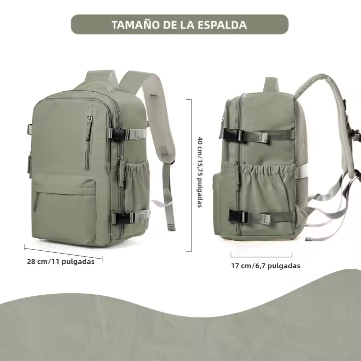 Mochila De Viaje Para Avión Cabin Airplane 40x30x20 Capacidad De Equipaje Para Hombres Y Mujeres Con Portátil De 15.6 Pulgadas - 1