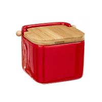 PLUSHOME  Salero de Cocina de Cerámica con Tapa Diseños Originales.tamaño 12x12x11cm. - details 14