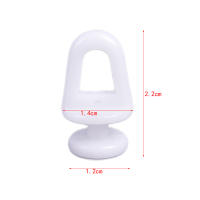 60Pcs Accesorios Para Cortina Estilo Moderno Blanco Rodillo De Riel Plástico Gancho Para Colgar Cortinas Para El Hogar - details 4