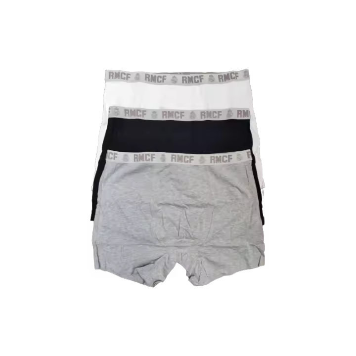 Boxer Real Madrid pack 3 unidades presentado en cajita diseño producto oficial 3RMB - 1