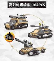 Bloques De Construcción DIY 8 En 1 Para Niños Y Adultos Modelos De Vehículo Militar Tanque Y Avión Juguetes Educativos Para Niños - details 10