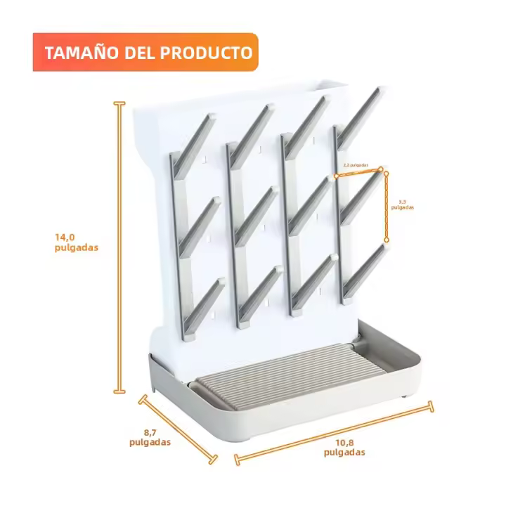 Organizador Espacioso Para Botellas De Bebé Y Parachoques Estante De Secado Y Drenaje De Botellas De Alimentación Estuche De Almacenamiento Para Partes De La Bomba De Pecho - 1