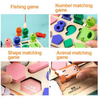 Juego De Pesca De Formas Montessori En Madera Bloques De Construcción Para Niños Educativo Jigsaw De Conteo Y Matemáticas - details 21
