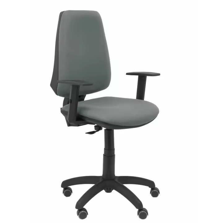 Silla Piqueras Y Crespo Elche CP Bali Gris Ergonómica con Brazos Regulables y Ruedas de Parqué - 1
