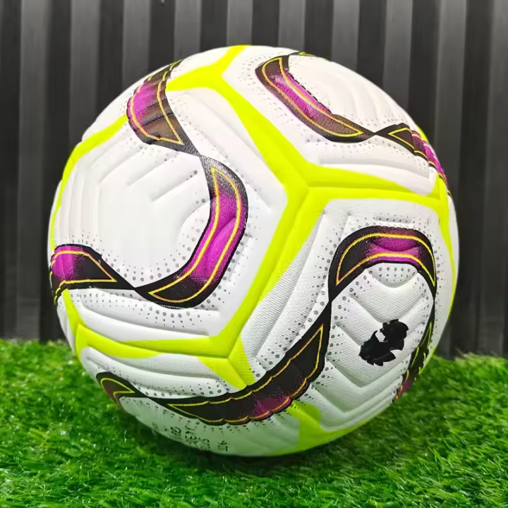 Balón De Fútbol De Cuero Sintético Premium Tamaño 5 Diseño Continuo Para Mejor Rendimiento Y Durabilidad Ideal Para Partidos De Adultos - 1