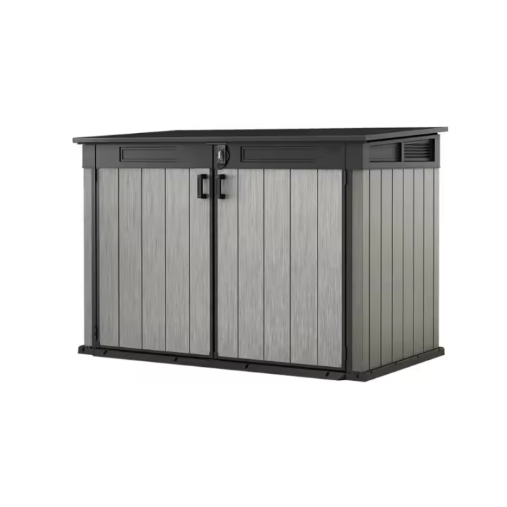 KETER 255064 Cobertizo de exterior Grande Store 190,5x109,3x132,5 cm y 1,7m2 - Deco Gris - 1