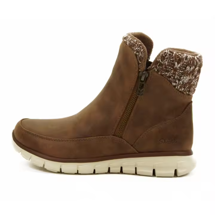 Skechers mod. 167941 botín para mujer en nobuck sintétic, cremallera - 1