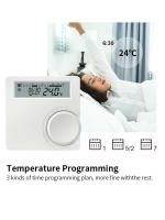 Termostato De Pared Inalámbrico Opentherm Para Boilero Batería De Alta Eficiencia RF OT Controlador De Temperatura Para Boilero De Gas Soporte Semanal Y Calibración - details 12