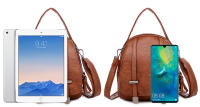 Bolso De Hombro Pequeño Para Mujer En Cuero PU Suave Vintage Moda Cruzado Bolso De Mano Para Teléfono Móvil Con Cierre De Cremallera - details 16
