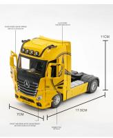Modelo De Camión Mercedes-Benz ACTROS 1:36 Con Sonido Y Luz Coche De Acción Para Niños Juguete Colección C209 Metal Sin Batería - details 6