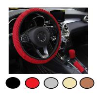 BARAC Funda Universal para volante, 38CM, 3 piezas, antideslizante, resistente al desgaste, accesorios para coche, cubierta Interior para freno de mano y pomo - details 0