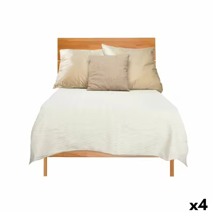 Colcha 180 x 260 cm Rombos Beige (4 Unidades) - 1