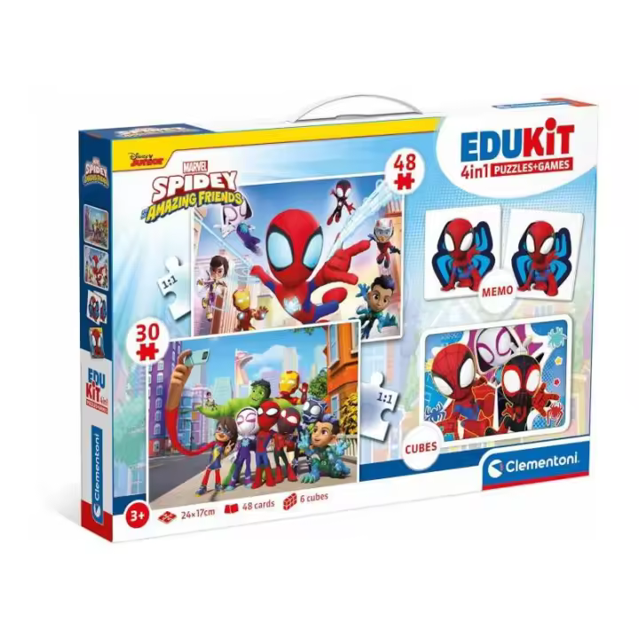 Clementoni EDUKIT 4 EN 1 SPIDEY | Juego Educativo - 1