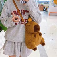 Mochila De Peluche Capybara Kawaii Moda Muñeco De Peluche Bolsa De Hombro Para Niños Bolsa Miniatura Regalo Para Novia - details 1