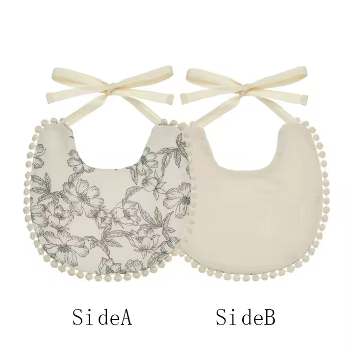 Bebé Muselina Ternura Doble Lado Flor Arco Iris Toalla Saliva Bebida Infantil Paño Burp Ajustable Para Niños Y Niñas - 1