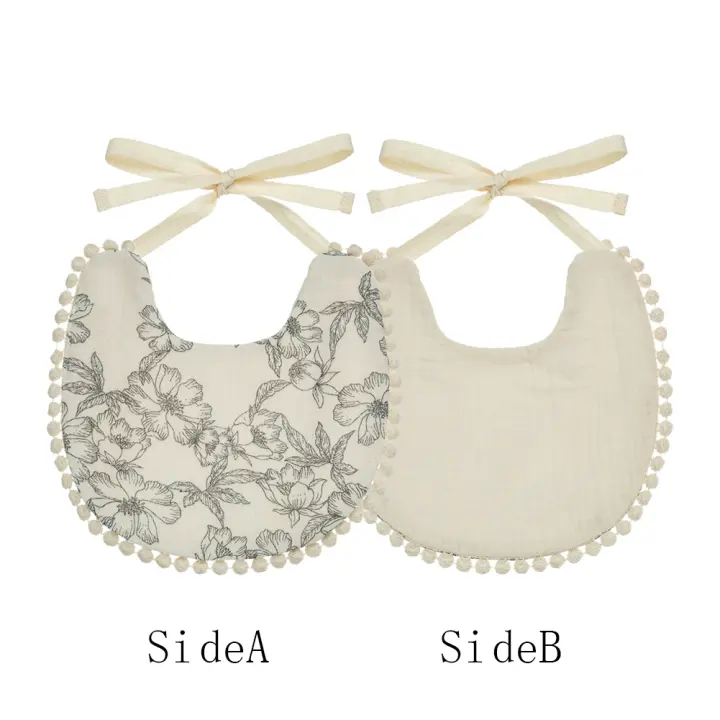 Bebé Muselina Ternura Doble Lado Flor Arco Iris Toalla Saliva Bebida Infantil Paño Burp Ajustable Para Niños Y Niñas - 1