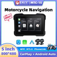 EKIY Pantalla De Navegación Portátil Para Moto 5 Pulgadas Con Android Auto Y Carplay Sin Cable Monitor Impermeable Para Moto Car Play - details 17