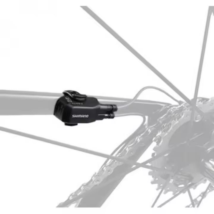 SHIMANO | Emisor Wireless DI2 E-Tube EW-WU101C - La unidad inalámbrica WU101 de SHIMANO conecta dos cables E-TUBE DI2 en paralelo entre sí, permitiendo el uso y la conectividad de los accesorios - 1