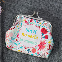 Pack 6 a 36 unidades de Monederos pequeños con frase, 6 modelos, Clip seguridad, Regalos de boda para invitados, Detalles para mujer, Recuerdos de comunión, Detalles de bautizo, No personalizable, Regalantes.com - details 2