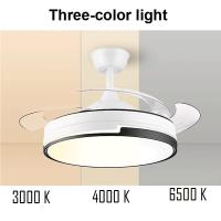 Ventilador de Techo con Luz LED 72W – 120 cm (48") con Mando a Distancia, 6 Velocidades y Temporizador, Diseño Moderno – Motor Silencioso, Función Verano/Invierno, Bajo Consumo - details 1