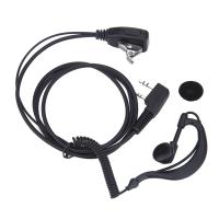 Auriculares De 2 Pines Para Baofeng UV5R Kenwood Anti-ruido Micrófono Para Senderismo Equipo Policial Vigilancia Juego De 1-10 Piezas - details 1