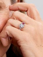 Pandora - Anillo de Corazones-Plata de Leyes - details 1