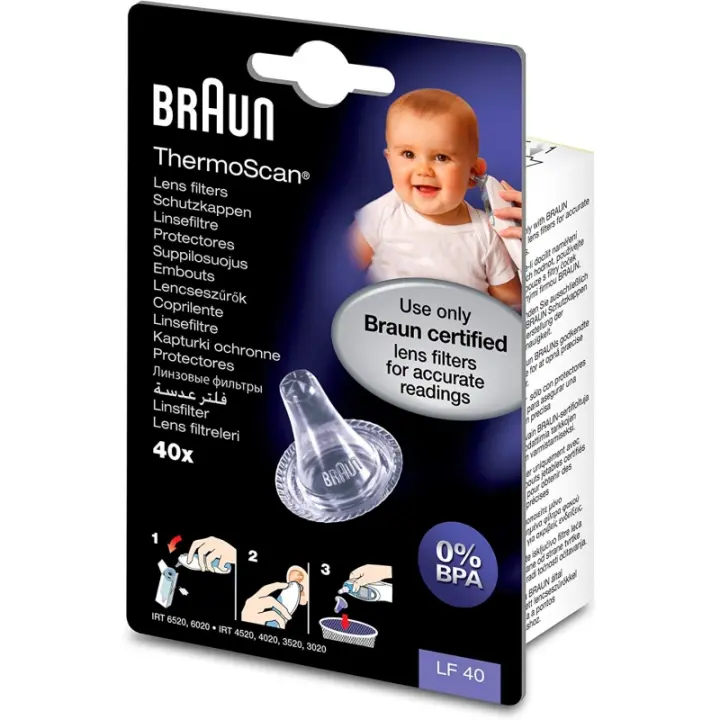 BRAUN THERMOSCAN PROTECTORES 2 U - 1