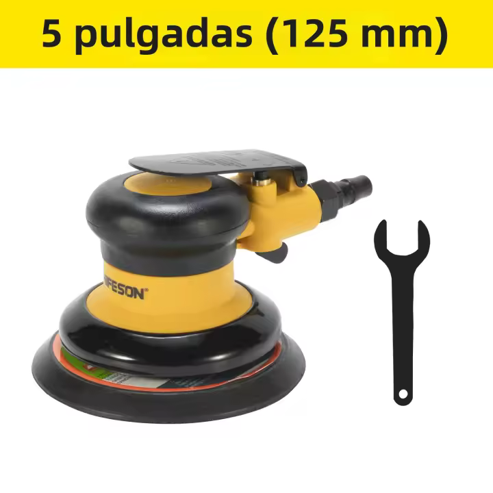 Lijadora De Mano Pneumática Para Automóviles 5/6 Pulgadas Herramienta De Despintura Y Pulido Track Random Grinder - 1