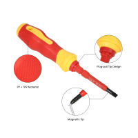 Juego De Destornilladores Insulados 7 En 1 1000V Con Bits Magnéticos De Fijación Para Electricistas Herramientas De Reparación - details 4
