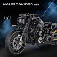 Nueva 1:8 Clásica Moto De Bloques De Construcción Modelo Juguete De Cidade Racer Para Niños Niñas Y Adultos MOC Sets De Alta Técnica - details 0