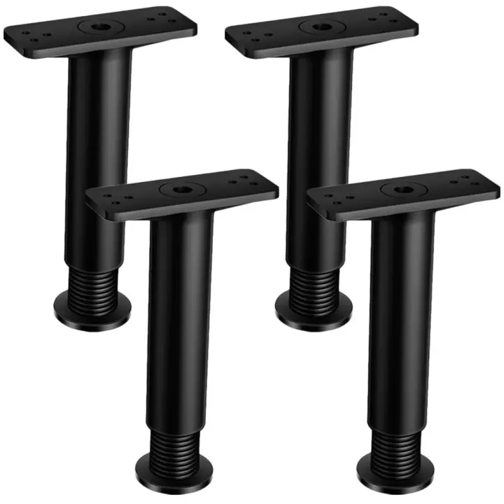 Patas del marco de la cama, soporte central de altura ajustable, pie de soporte central para cama, 4 Uds. - 1