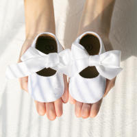 Zapatos De Niña Bebé Con Lazo Flats Para Boda Zapatos De Princesa Para Vestido Ballet Pantuflas Antideslizantes Suela De Goma Primera Caminata Zapatos Para Cuna - details 6
