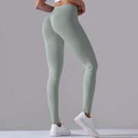 Leggings De Yoga Para Mujer Cintura Alta Levantamiento De Caderas Gimnasio Sin Costuras Pantalones De Deporte Fitness Running - details 75