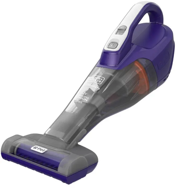 Black and Decker Aspirador de mano para mascotas con accesorios. DVB315JP-QW, Potencia 12V y batería 1,5Ah Litio - 1