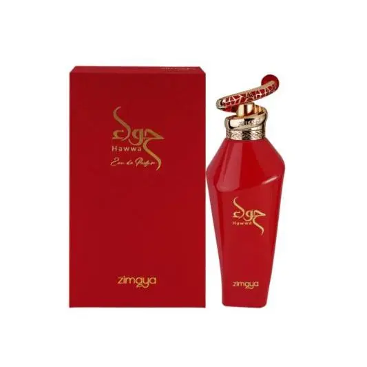 Perfume Árabe 100% Original: Zimaya Unisex Hawwa Red EDP 100 ml - La Fragancia Exclusiva que Despierta Pasión y Elegancia - 1
