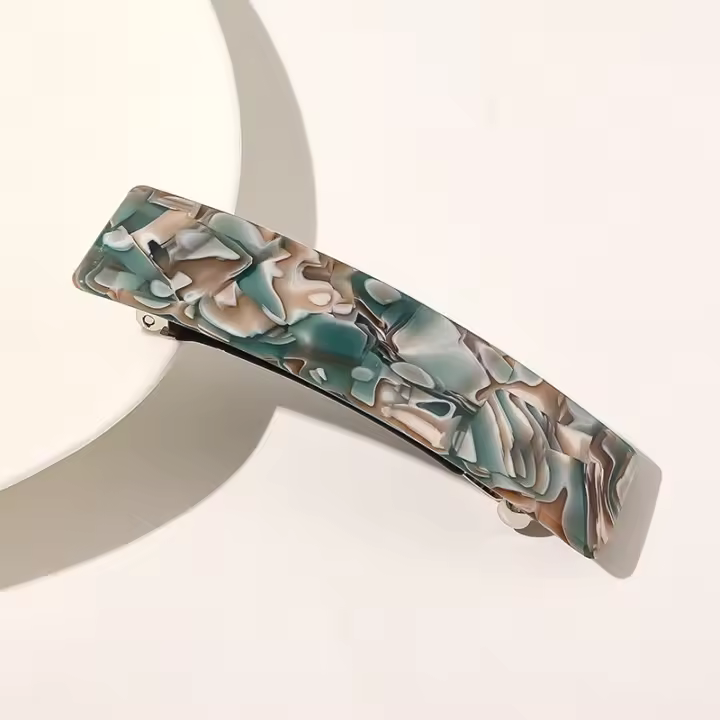 Pins De Pelo De Moda Clips Leopardo Y Marmol Texturizado Geométrico Para Mujer Accesorios De Cabello Barretas Decorativas - 1