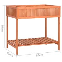 vidaXL Jardinera huerto madera maciza de abeto 80x60x80 cm - details 6