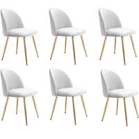 Juego de 4 sillas peludas para comedor, cocina y dormitorio. Modernas, con respaldo alto, para sala de estar - details 3