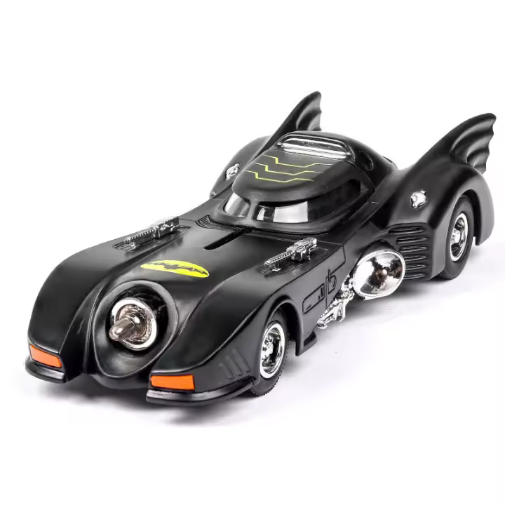 Coche De Batería Diecast 1:36 Con Sonido Y Luz Vehículo Retroductor Para Decoración Juguete Educativo Para Niños Regalo - 1