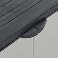 vidaXL Armario para desechos de jardín PP gris y negro 68x40x85 cm - details 5