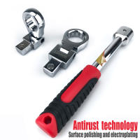 Juego De Llaves De Eje Interchangeable Portátil Con Cabeza De Apretar Ratchete Rotativa 180° Llave De Torque Flexible Desmontable De Acero Cr-V - details 6