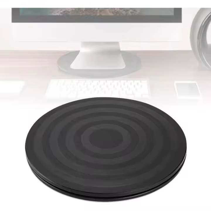 Soporte giratorio de 360°, resistente, con rodamientos de bolas de acero para TV, monitor de ordenador, portátil, altavoz, escultura de cerámica, 20 cm - 1