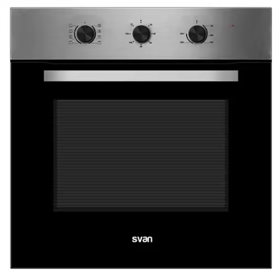 Svan - Horno multifunción independiente SHM86500X de 65 L, clase energética A, acero inoxidable, para cocina integrada - 1