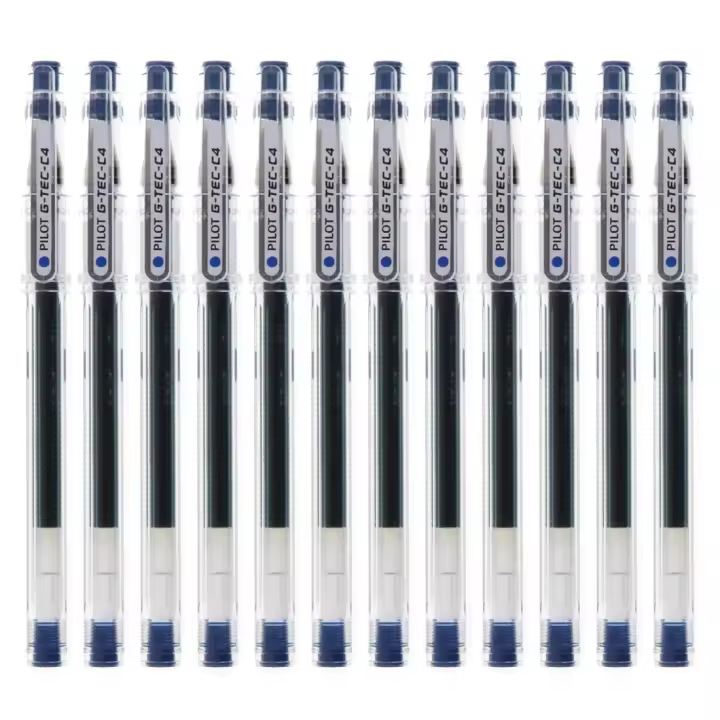 Pilot G-TEC-C4 Tinta Gel con Capuchón Trazo 0,2mm, Azul (Pack de 12 Uds.) - 1